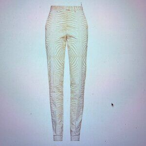 ROBERTO CAVALLI Leopard White-Cream Size 38IT -US 2 or XS